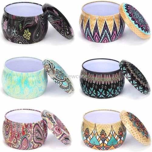 6 Pcs Candle Tin Jars DIY Candle Making kit Holder Storage c