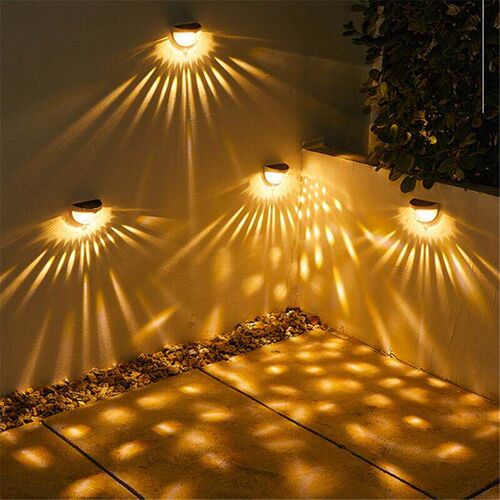 4PCS LED Solar Light Outdoor Garden Decoration Deck Light Wa