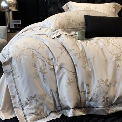 Retro Elegant High-density Yarn-dyed Jacquard Four-piece Lig