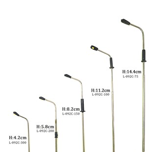 50pcs 1:75-1:500 Scale ama Architectural Metal Lamp Model 3V