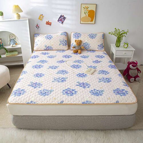 Ice silk latex mat three-piece summer ba washable dormitory