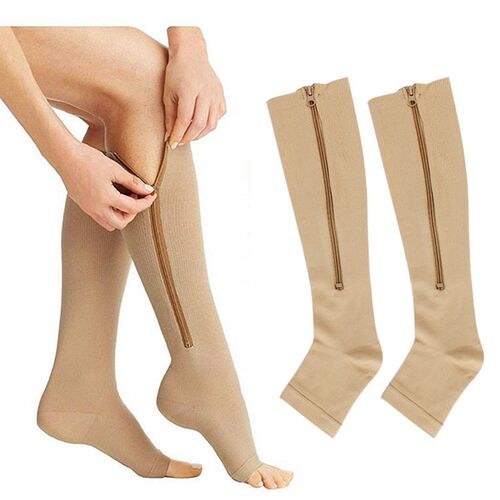 Copper Compression Sock Compression Stockings zipper compres