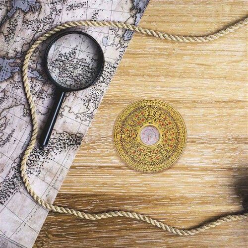 Compass Feng Shui Plate Lucky Decor Home Ancient Car
