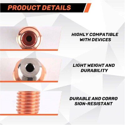 AS63-2Pcs Upgrade 3D Printer High Temperature Resistant M6