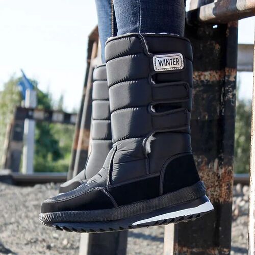 Men Snow Boots Platform Snow Boots For Men Thick Plush Water