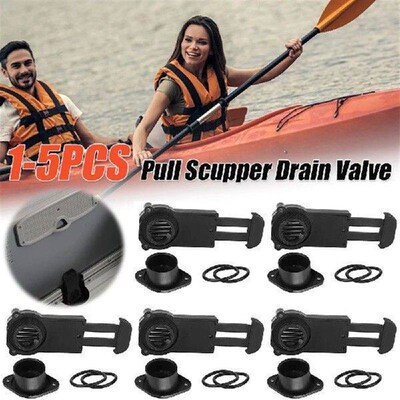 5-1pcs Boat Drain Valve Inflatable Boats Pull Out Scupper