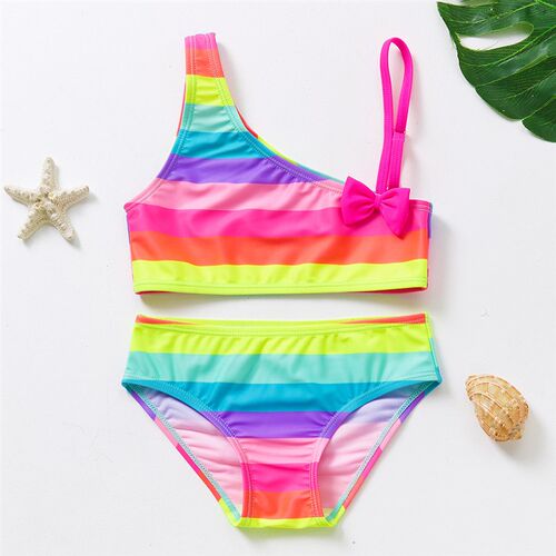 3~14Y Teenager Girls Swimsuit Bikini Set Two pieces Girls sw