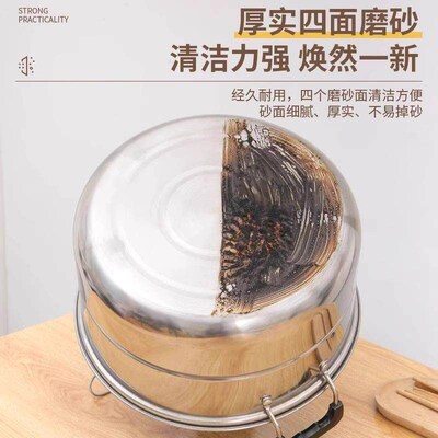 Diamond Sand Sponge for Kitchen Cleaning, Pot and Dish Washi