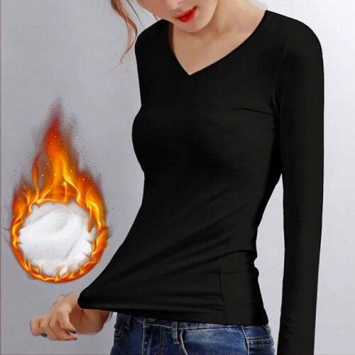 O Neck Long Sleeve Shirt Women Winter Bottoming Shirt