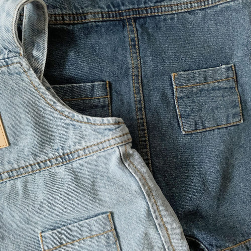 MILANCEL 2022 New Baby Overalls Toddler Girls Denim Jumpsuit