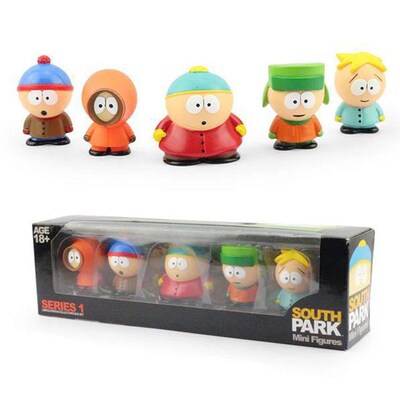 6cm 5PCS Set Southern Park Action Figure Toy Stan Eric Creat
