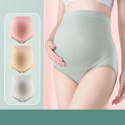 High-Waisted Maternity Panties Belly Support Pregnant Women