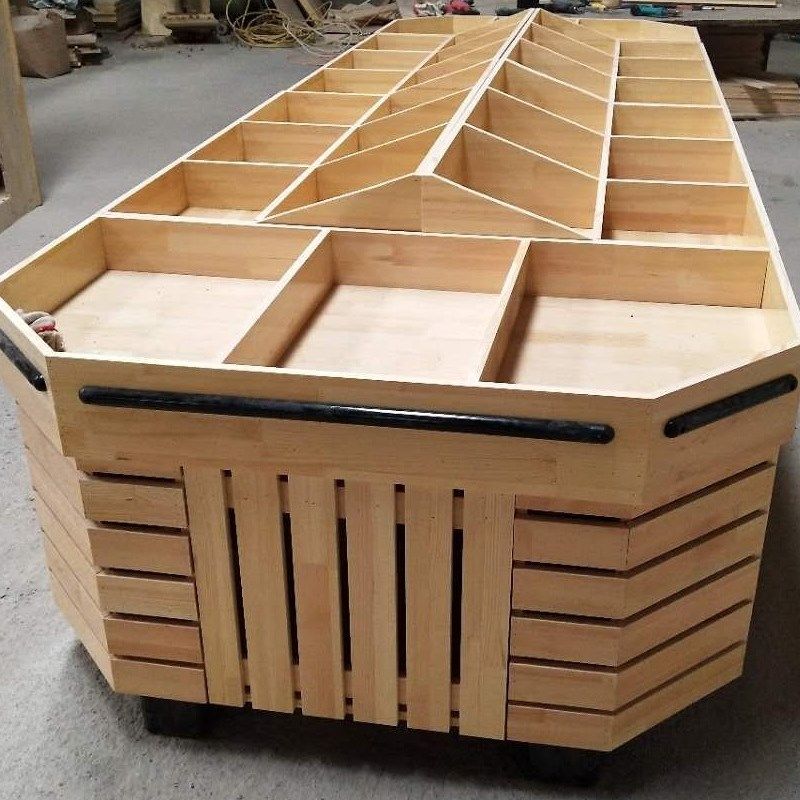 超市水果货架展示架中岛柜果蔬架生鲜多功能零食实木中岛木质堆头,商业/办公家具,展示柜/陈列柜/展示架/货柜,淘宝优惠券,粉丝福利购,淘宝优惠卷