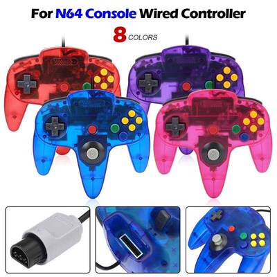 8 Colors Wired Gamepad For N64 Console Joypad Control for N6