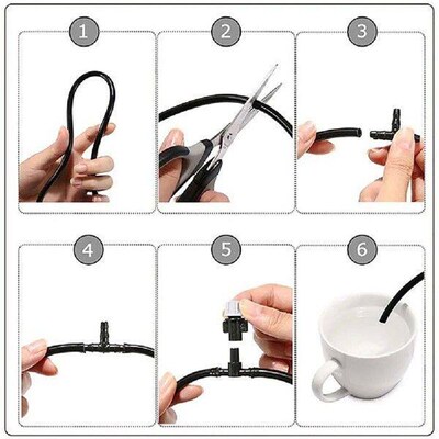 10/20M Lawn Misting Irrigation Kit Portable Garden Hose