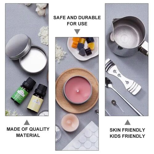 1 Set Candle Making Kit Pouring Pot Wicks Sticker DIXY Candl