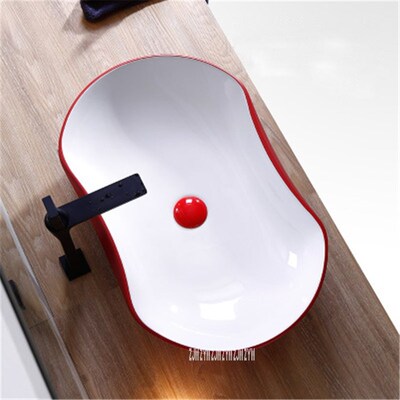 701 Household Modern Simple Red Creative Above Counter Basi