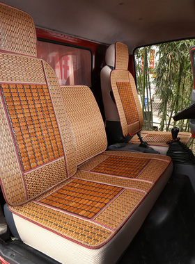 东风货车座天龙天锦大力神153货车竹片夏季专用全包坐垫座椅