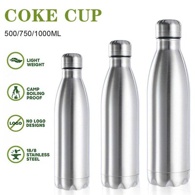 500/750/1000ml Portable Outdoor Water Bottle Food Grade Stai