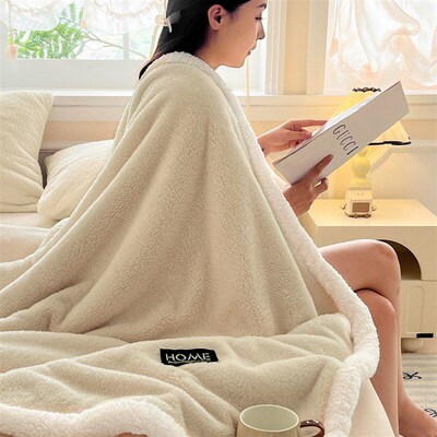 Warm Cashmere Fleece Blanket bed cover sofa throws blankets
