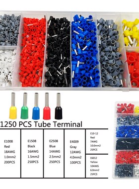 Box-packed Tubular Various Styles electrical wire cable conn
