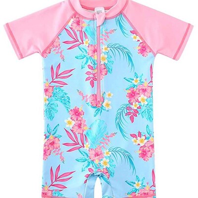 Wishere Baby Girls Swimwear One-piece Swimsuit Toddlers Swi