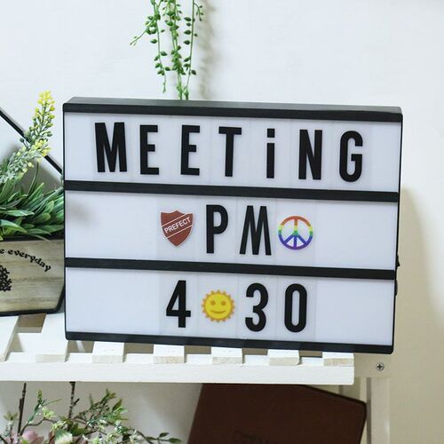 LED creative letter A4 light box Girl room decoration lights