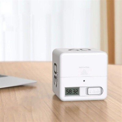 Cube Timer Gravity Sensor Flip Timer Multi-Function Kitchen