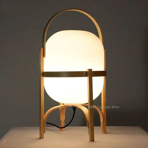 Wood Art Modern Simple Led Desk Lamp Living Room Study Bedro