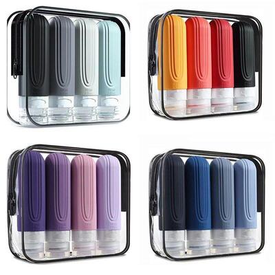 90ml/Set Silicone Travel Multicolour Cosmetic Bottles Empty