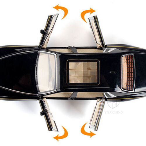 1/24 Alloy Diecast Rolls Royce Phantom Model Car Toy With Li