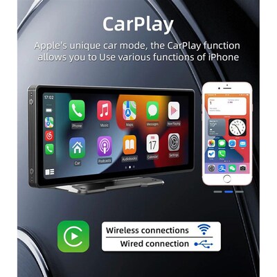 BQ 10.26 Inch Portable Wireless Carplay Screen HD Rear Rever