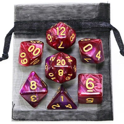 Dice DND Game Dice Role Dice Mixing Colours Dice Set With Ba