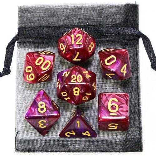 Dice DND Game Dice Role Dice Mixing Colours Dice Set With Ba