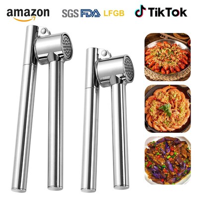 Stainless steel garlic peeler, garlic press, household zinc