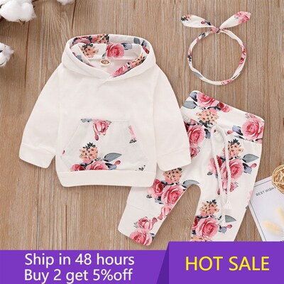 Toddler Baby Girl Clothes Set Newborn Girls Outfit White Poc