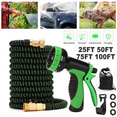 25FT 50FT 75FT 100FT Expandable Garden Hose Water Hose Flexi