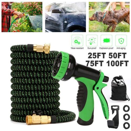 25FT 50FT 75FT 100FT Expandable Garden Hose Water Hose Flexi