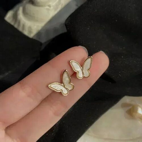 Unique Fake Piercing Metal Ear Clips Asymmetry Round Cartila