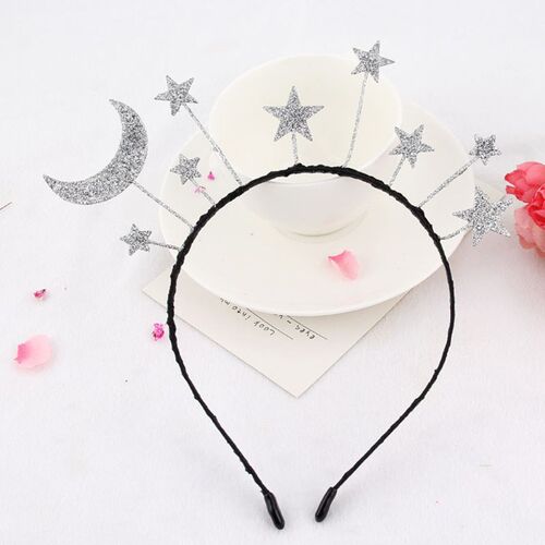 Princess Girl Halloween Party Crown Headband Glitter Powder