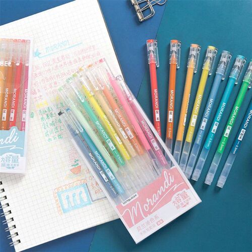 Mr. Paper 5 Designs 9pcs/box Morandi Color Gel Pens Set Hand
