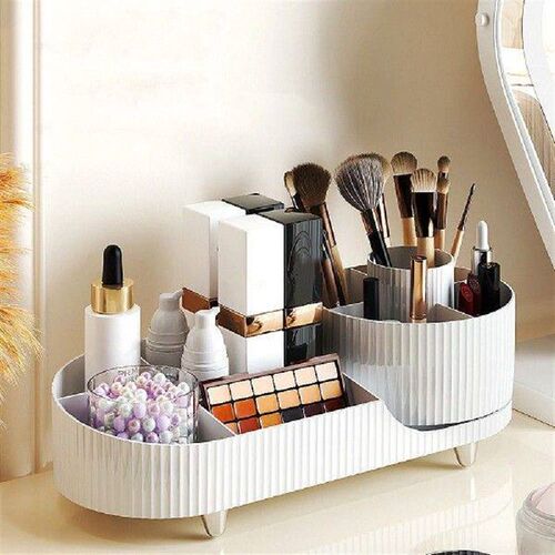 Plastic 360Rotating Cosmetics Storage Box Large Capacity