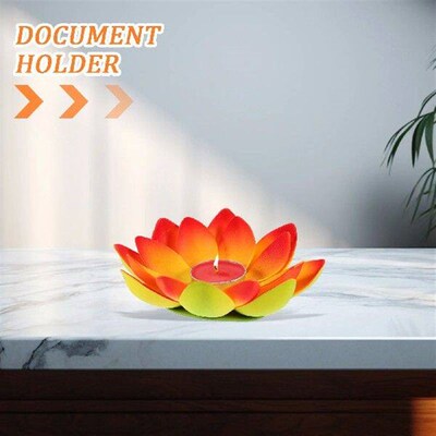 3 Pcs Decorative Lamp Wishing Lotus Shape Light Blessing
