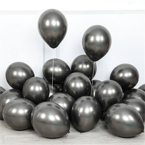 30pcs/Set 10inch New Glossy Hot Pink Metal Pearl Latex Ballo