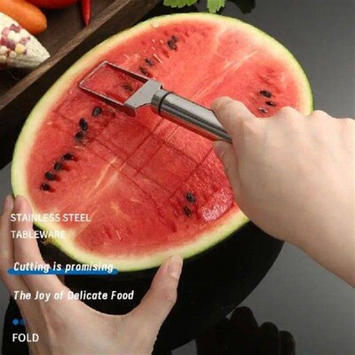 Stainless Steel Windmill Watermelon Cutter Artifact Salad