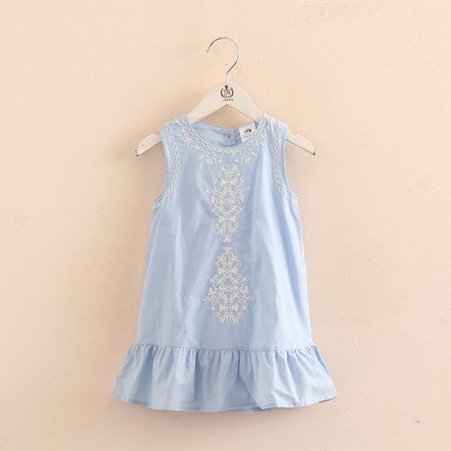 2023 Hot Summer 2-10 Years Old Brief Kids Lace Embroidery Fl