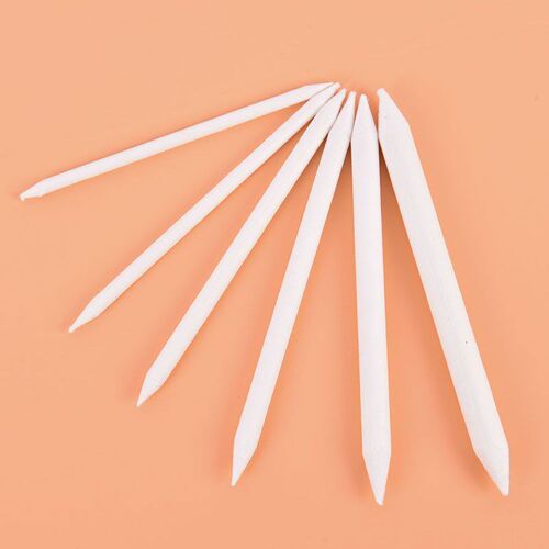 6pcs/set Blending Smudge Stump Stick Tortillon Sketch Art Wh