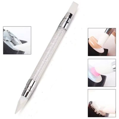 1Pc Dual-ended Silicone Sculpture Pen for Nail Art, Easy and
