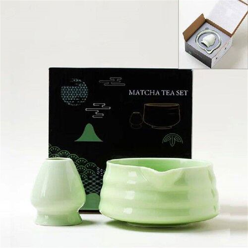 Ceramic Matcha Tea Set Japanese Style Matcha Bowl With