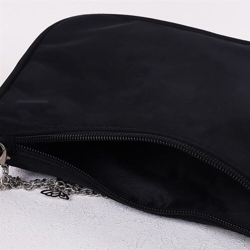 Fashion Women Small Shoulder Underarm Bag PU Leather & Nylon